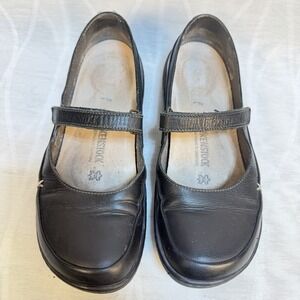 Birkenstock Iona Mary Jane Shoes Women's Black Leather Comfort Flats 39
